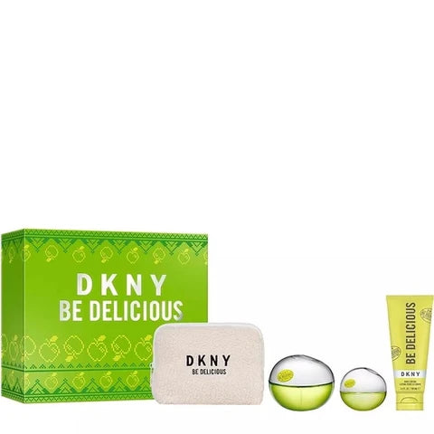 DKNY Be Delicious Eau de Parfum 100 ml + Eau De Parfum 15 ml + BL 100 ml + Pouch