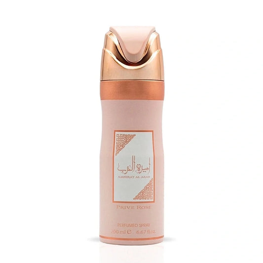 Ameerat Al Arab Prive Rose Deodorant Spray 200ml by Asdaaf