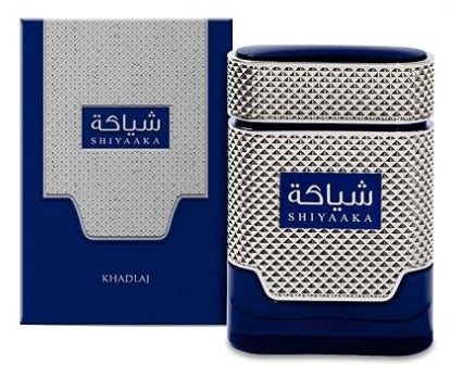 Khadlaj Shiyaaka Blue Eau De Parfum Spray for Men, 3.4 Ounce