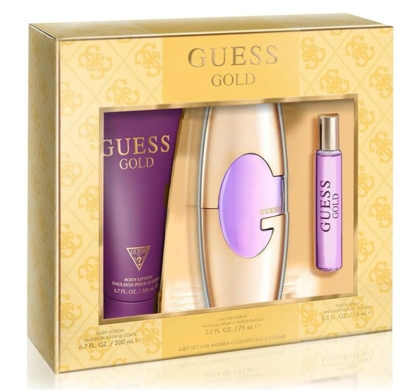 Guess Gold by Guess 3pc Gift Set