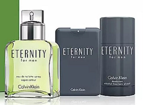 Eternity For Men by Calvin Klein 3pc Gift Set