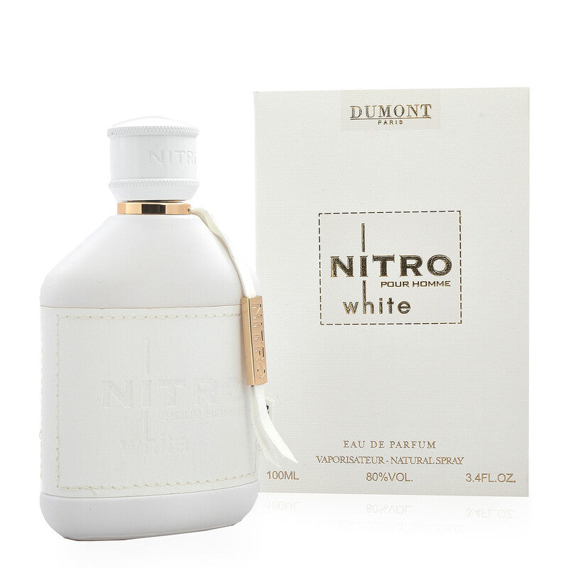 Dumont Nitro White Eau De Parfum Spray for Men 3.4 Oz