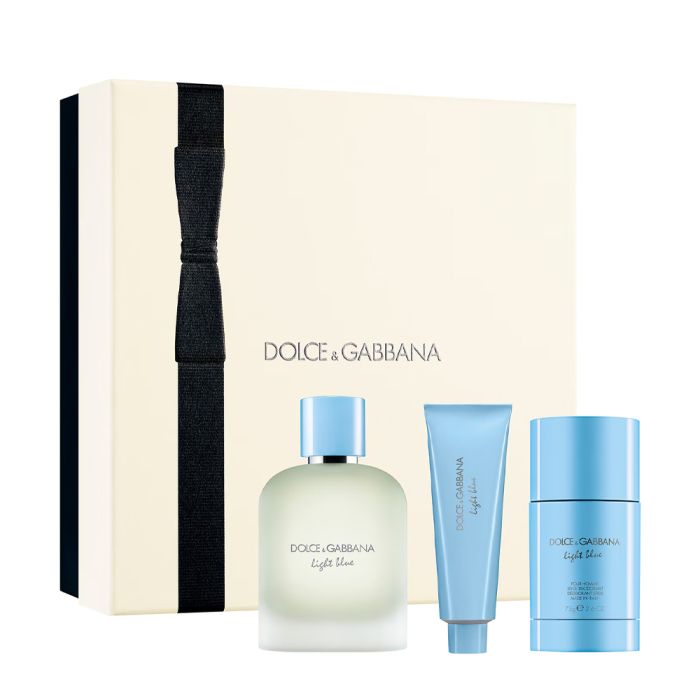 D&G Light Blue Gift Set for Men 3.38 Oz Eau De Toilette