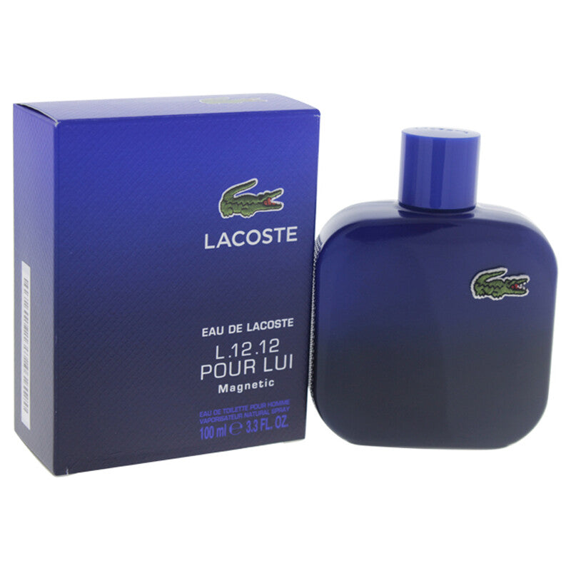 Lacoste Men's Eau De L.12.12 Magnetic EDT Spray 3.3 oz