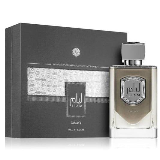 Lattafa Unisex Liam Grey EDP 3.4 oz