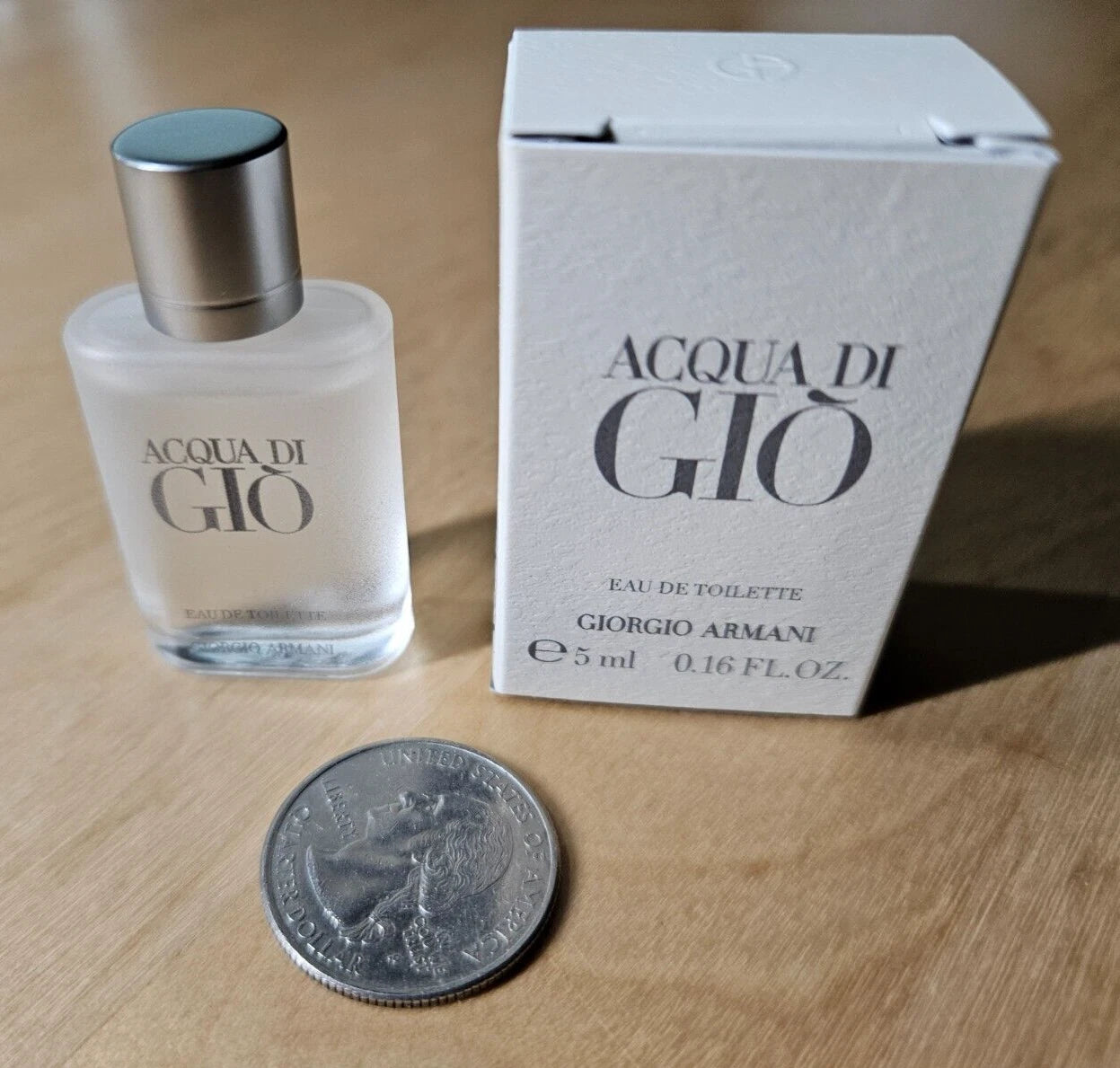 Giorgio Armani ACQUA Di Gio Cologne Men Perfume Travel Mini EDT 0.17 Oz 5 Ml 5ml-0.17fl.oz
