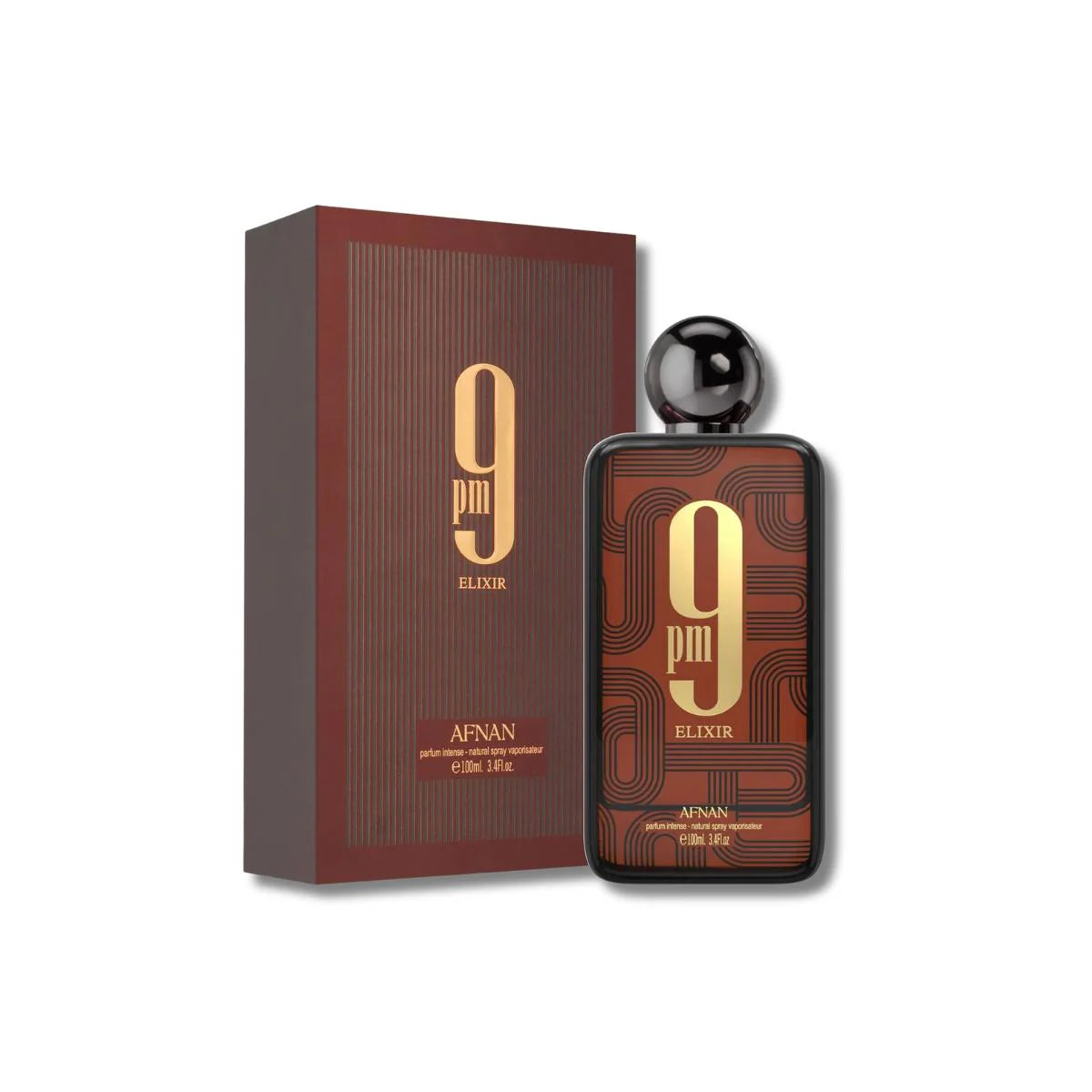 Afnan Unisex 9PM Elixir Extrait de Parfum Spray 3.4 oz