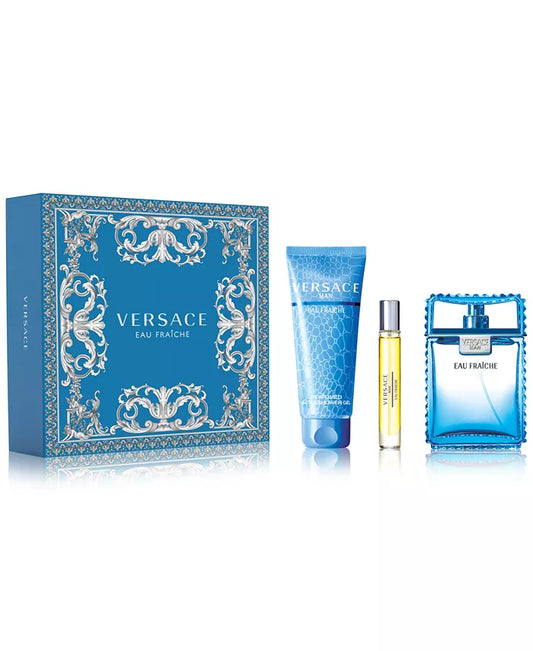Versace Man Eau Fraiche by Versace 3pc Gift Set