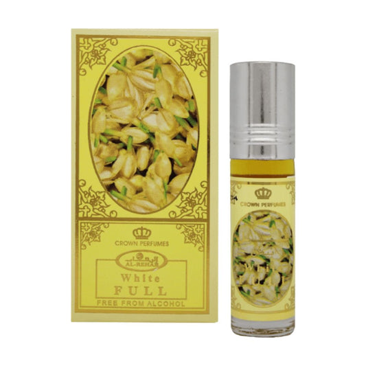 White Full Perfume Roll On Oil by Al Rehab Crown Perfumes 6ml