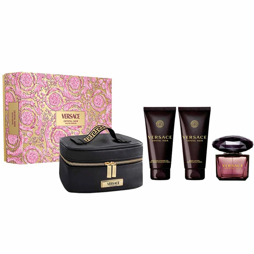 Versace Crystal Noir, 4 Pc Gift Set
