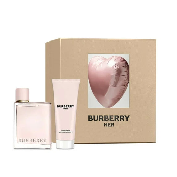 Burberry Her 2PC Gift Set for Women EDP Spray 1.6 oz + Body Lotion 2.5 oz