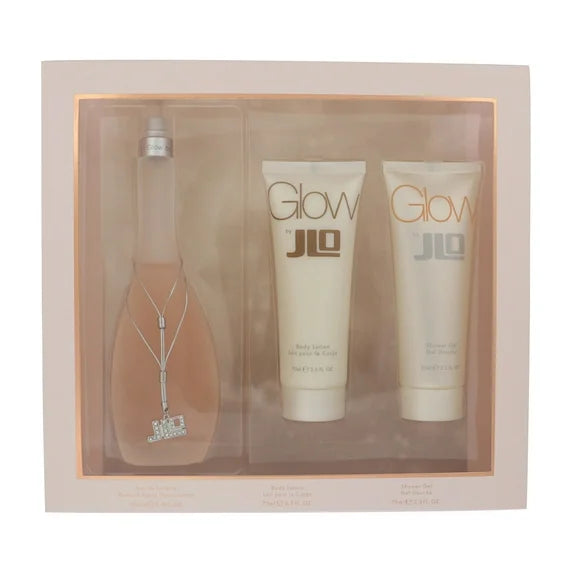Glow 3.4 Oz Eau De Toilette Spray by Jennifer Lopez Gift Set for Women