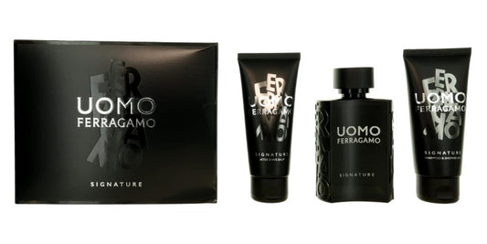 Uomo Ferragamo Signature by Salvatore Ferragamo 3pc Gift Set