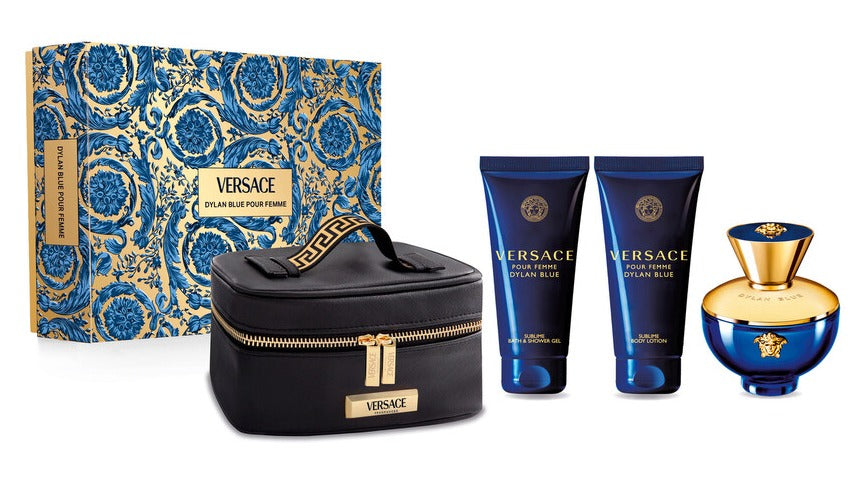 Versace Pour Femme Dylan Blue by Versace 4pc Gift Set