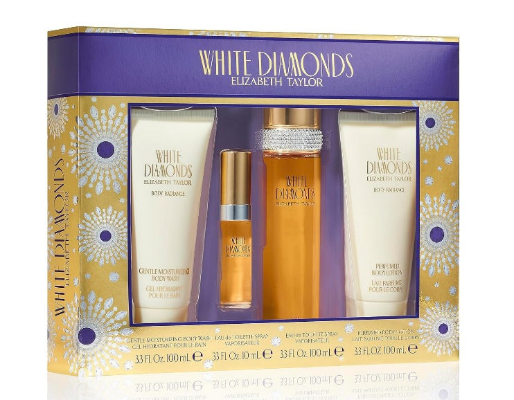 White Diamonds by Elizabeth Taylor 4pc Gift Set