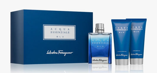 Acqua Essenziale Blu by Salvatore Ferragamo 3pc Gift Set