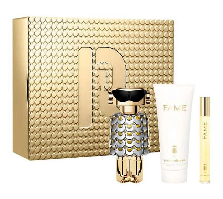Fame 3 Pcs (2.7 oz EDP + BL + Mini) For Women Paco Rabanne