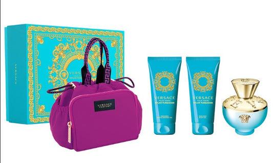 Versace Pour Femme Dylan Turquoise by Versace 4pc Gift Set