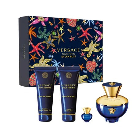 Pour Femme Dylan Blue by Versace 4pc Gift Set