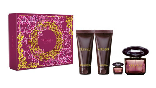 Crystal Noir Eau de Toilette by Versace 4pc Gift Set