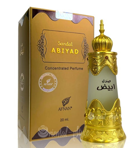 Afnan Concentrated Perfume Oil Sandal Abiyad