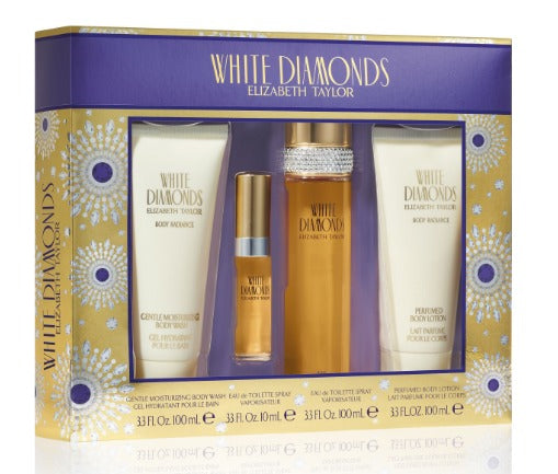 White Diamonds by Elizabeth Taylor 4pc Gift Set