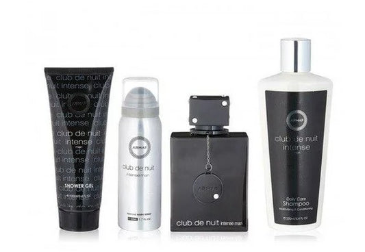 Armaf Club De Nuit Intense Cologne Gift Set for Men, 4 Pieces