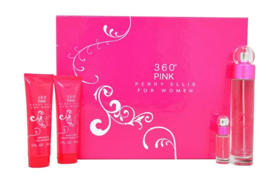 360° Pink by Perry Ellis 4pc Gift Set