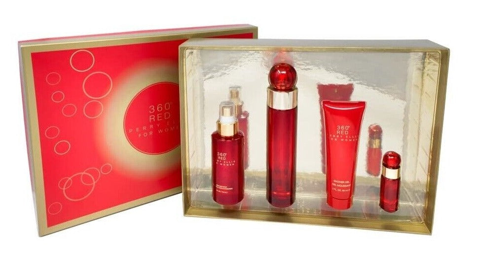 360° Red by Perry Ellis 4pc Gift Set