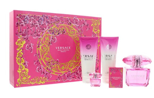 Bright Crystal Absolu by Versace 4pc Gift Set