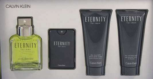 Eternity For Men by Calvin Klein 4pc Gift Set