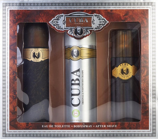 Cuba Gold by Cuba Paris 3pc Gift Set