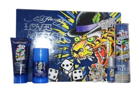 Ed Hardy Love & Luck for Men 4pc Gift Set