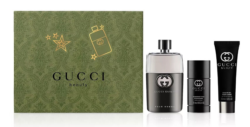 Guilty Pour Homme by Gucci 3pc Holiday Gift Set