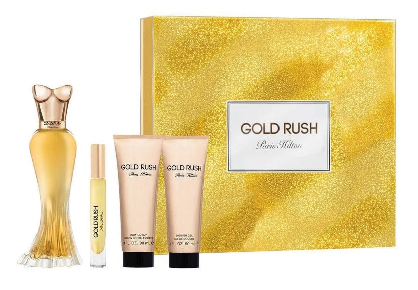 Gold Rush by Paris Hilton 4pc Gift Set