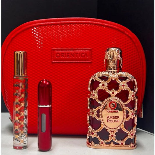 Orientica Amber Rouge EDP 2.7 oz Unisex 4 pc. Gift Set by Orientica Luxury Collection