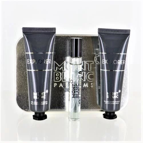 MONT BLANC EXPLORER MEN 3 PIECE GIFT SET - 0.25 OZ EAU DE PARFUM SPRAY by MONT BLANC