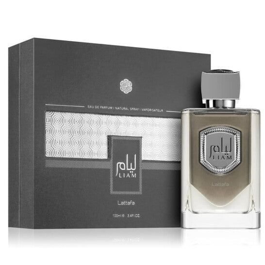 Lattafa Unisex Liam Grey EDP 3.4 oz