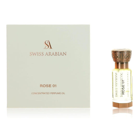 Rose 01 by Swiss Arabian, 0.4 oz Perfume Oil
