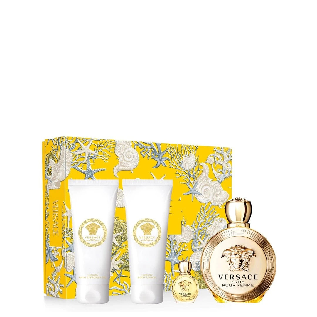 Eros Pour Femme by Versace 4pc Gift Set