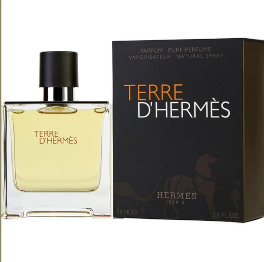 TERRE BY  HERMES Parfum 75ml TESTER WHITE BOX